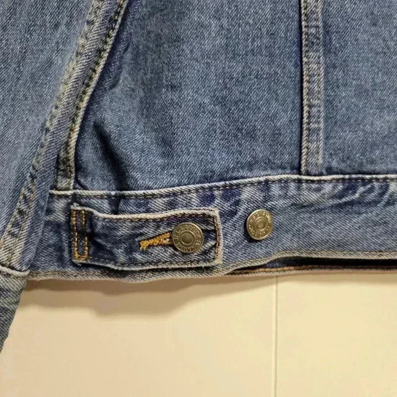 Levi Strauss Signature Gold Men's Extra Large Button Up Medium Wash Denim Jacket - Picture 8 of 13